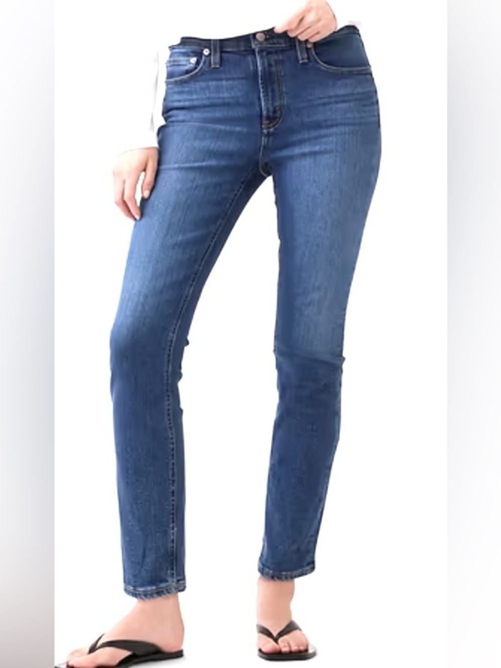 Gap Mid Rise Vintage Slim Jeans Womens 26 Medium wash Ankle length